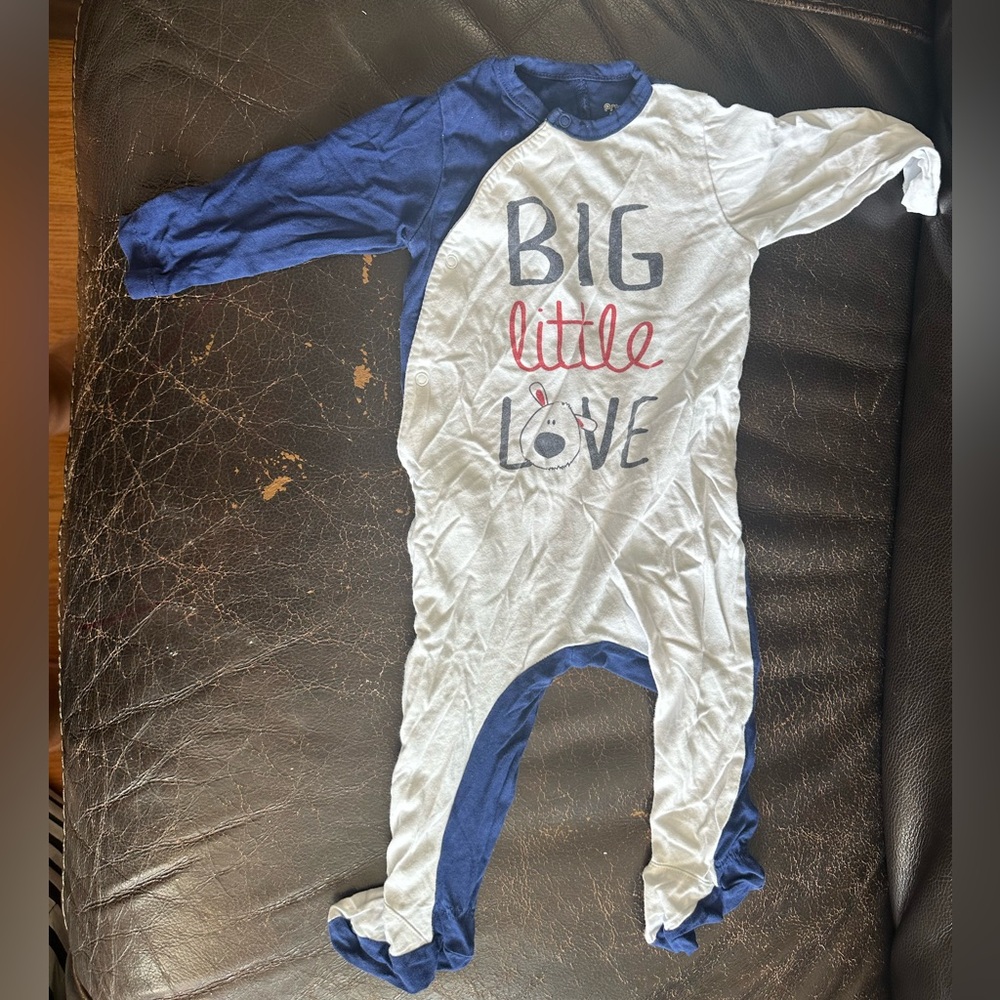 Cozy Blue and White Kids Pajama Footies